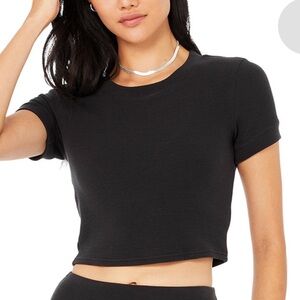 Alo Micro Waffle Sierra Short Sleeve Top